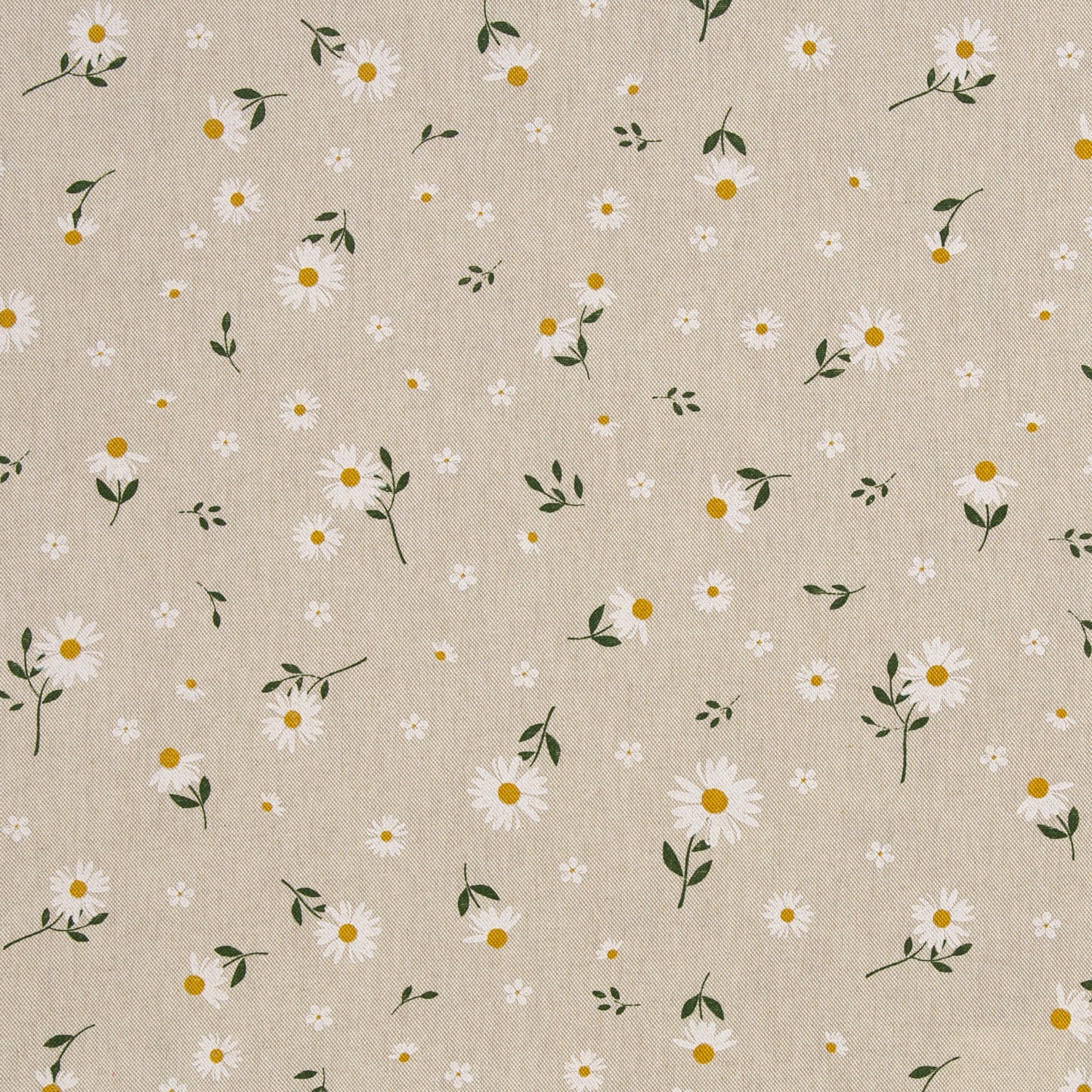 Kanvas audums-margrietiņas 200 g/m²