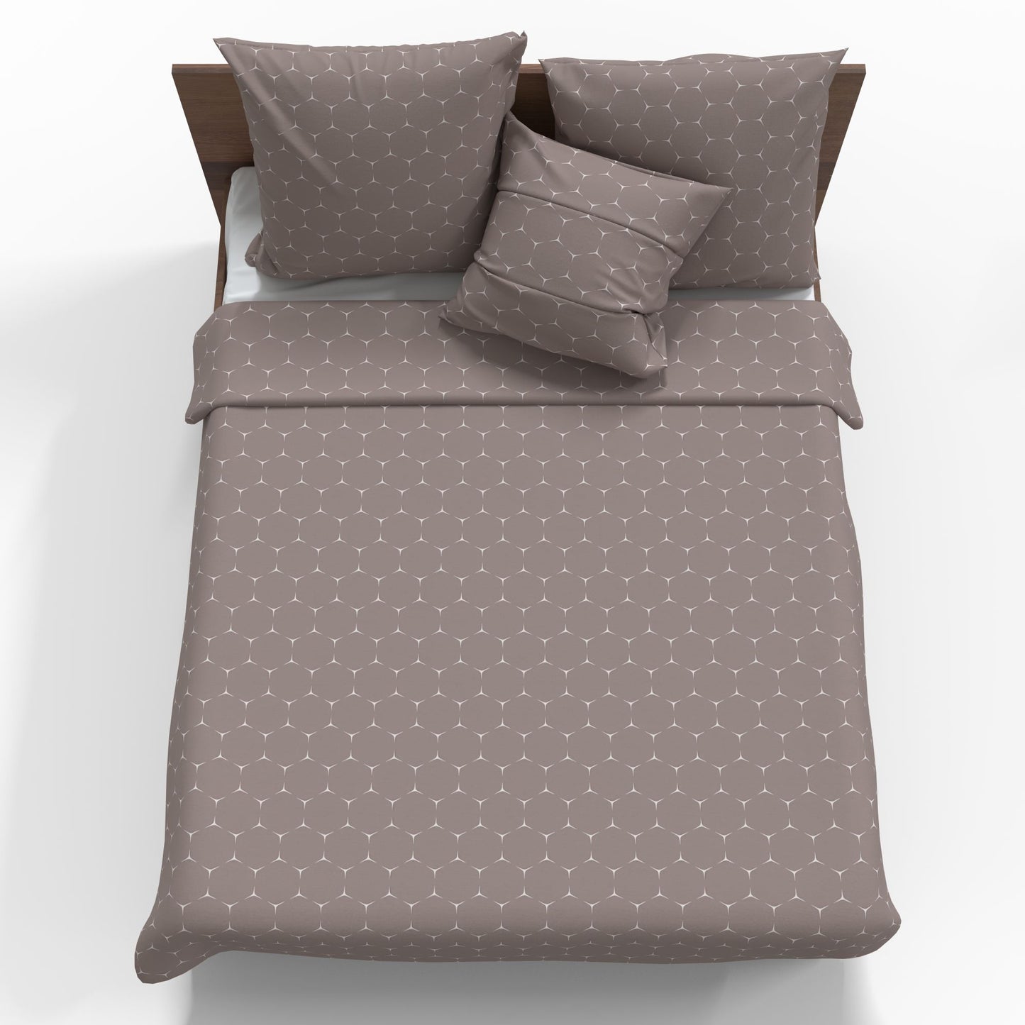 Image of 100% cotton fabric - geometric checks 220cm 146 g/m² – available at Šarlotes audumi
