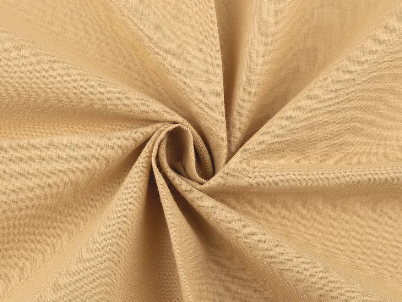 Image of 100% cotton fabric - crème brûlée shade 125 g/m² – available at Šarlotes audumi
