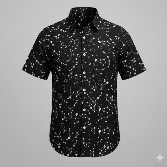Image with 100% cotton fabric - constellation 125 g/m² – available at Šarlotes audumi
