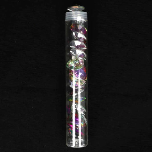 Decorative Crystal Button 6 mm - Violet Iridescent