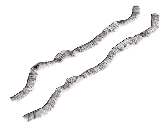 Decorative eyelashes for toys and dolls - dark brown