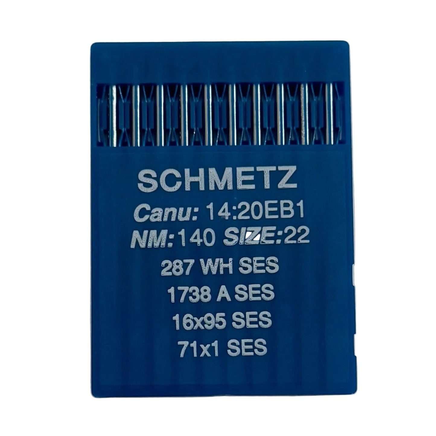 Image of SCHMETZ DBx1 SES needles for industrial sewing machines – for knitwear and sportswear (10 pcs.) – available at Charlotte's Fabrics