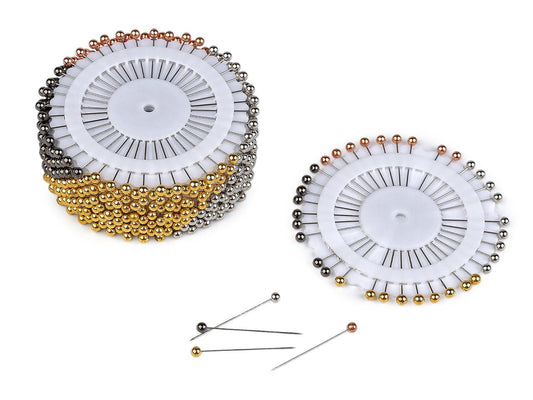 alt
Zdjęcie szpilek z główką o metalicznym efekcie, 37 mm – 40 szt. – dostępne online w Šarlotes audumi