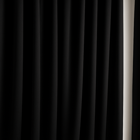 Curtain fabric, blackout Blackout|230 g/m² 140 cm| black