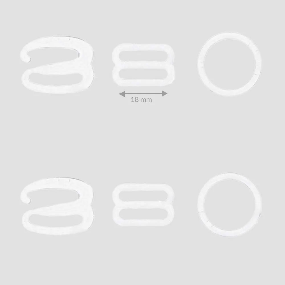 Apakšveļas, bikini accessory set Milward 18mm - transparent