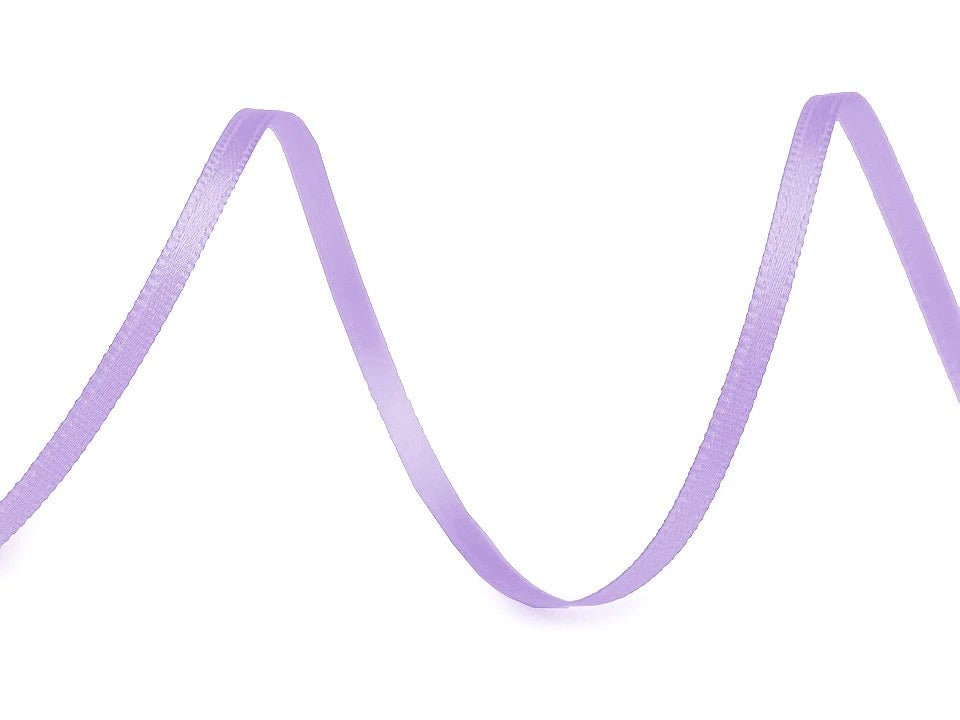 Satin ribbon - lilac 3 mm (pack of 100 m)