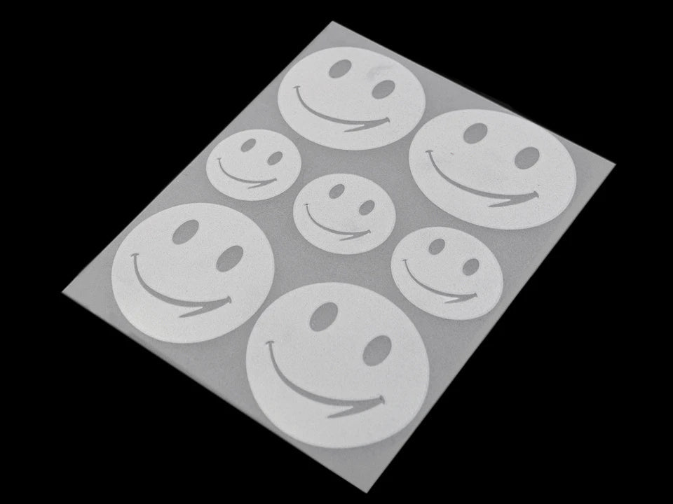 Iron-on reflector - smileys