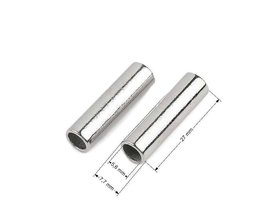 Metal cord end Ø5.6 mm mm - gold (2 pcs per pack)