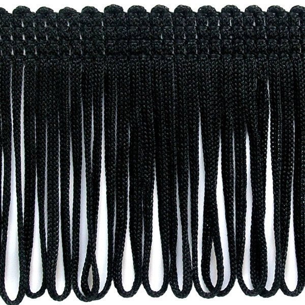 Image with 8 cm wide black fringe – available at Šarlotes audumi