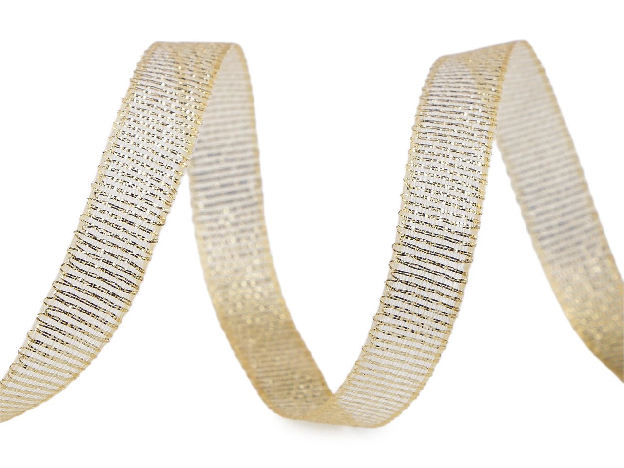 Image of a brocade ribbon with lurex | 10 mm wide, 10 m pack | assorted shades – available at Šarlotes audumi