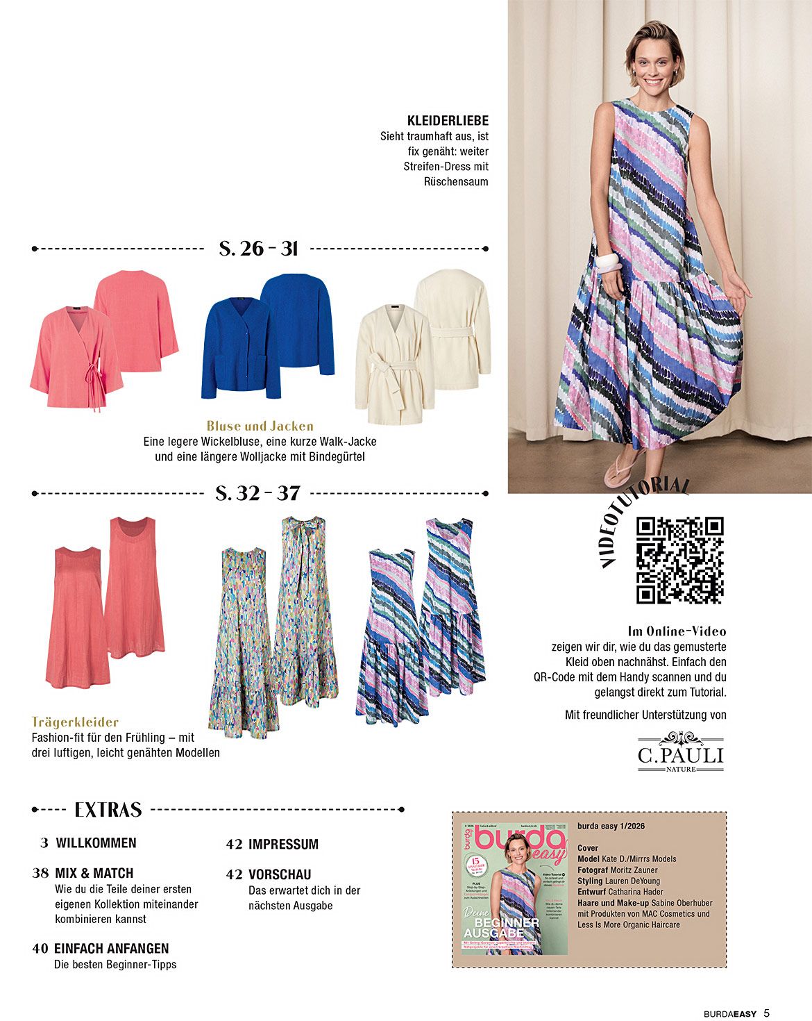 Image with Burda Easy 01/2026 - DE – available at Šarlotes audumi