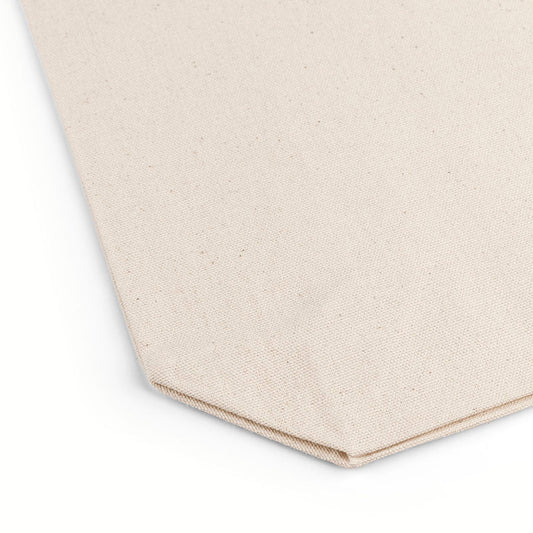 Image of a natural cotton fabric bag with long handles 38 x 42 + 10 cm 220 g/m² – available at Šarlotes audumi