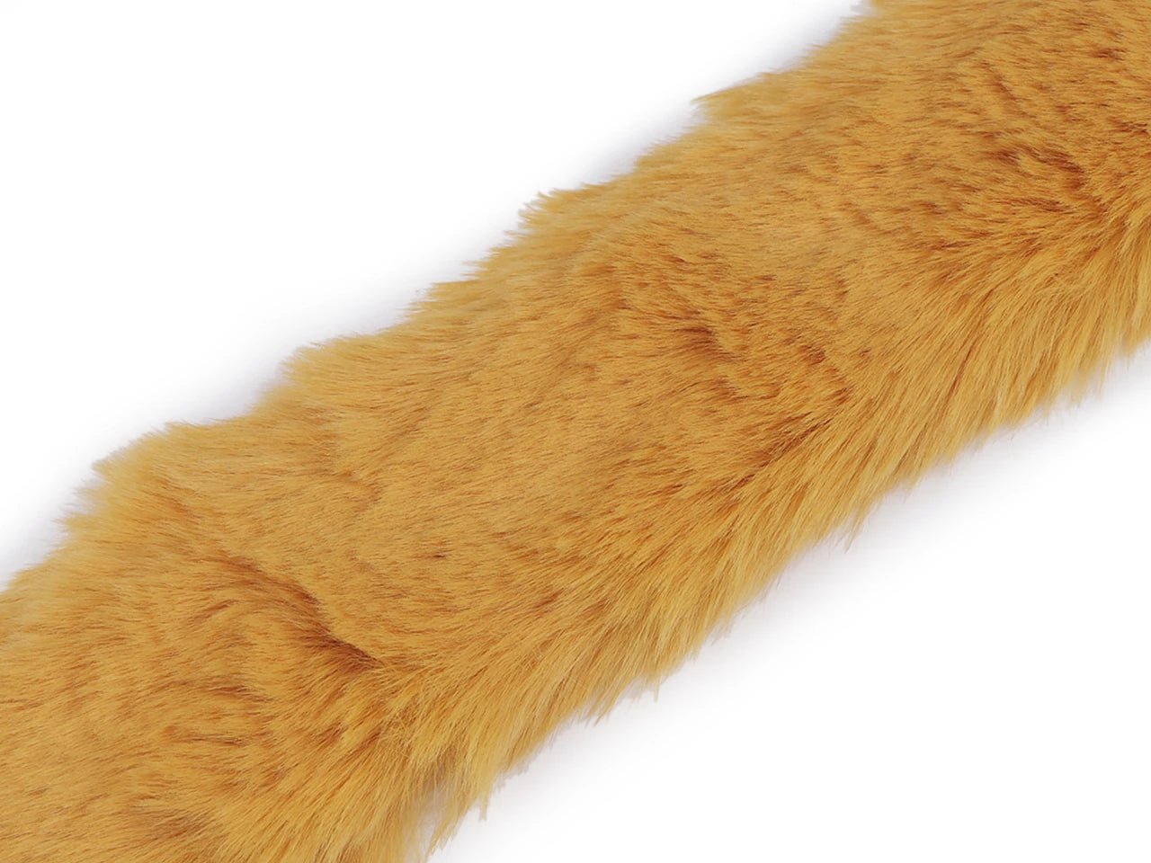 Image of Decorative faux fur trim – 1 m | Faux fur trim for hoods, jackets, costumes – available at Šarlotes audumi