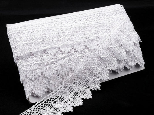 Image with Decorative lace ribbon 55 mm - black – available at Šarlotes audumi