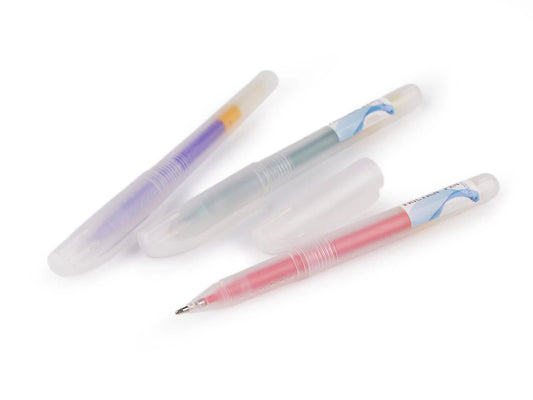 Image of a tailor’s/seamstress pen that disappears with heat – available at Charlotte’s Fabrics
