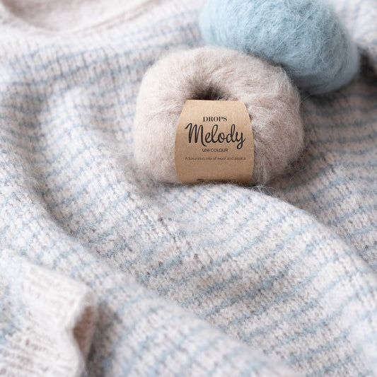 Zdjęcie włóczki DROPS Melody – 50 g / 140 m – dostępnej online w sklepie Šarlotes audumi