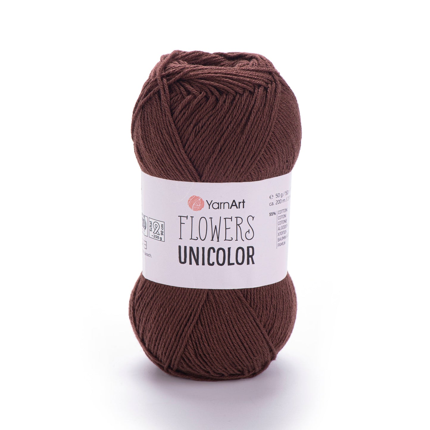Image of YarnArt Flowers unicolor yarn - 50g / 200m – available at Šarlotes audumi