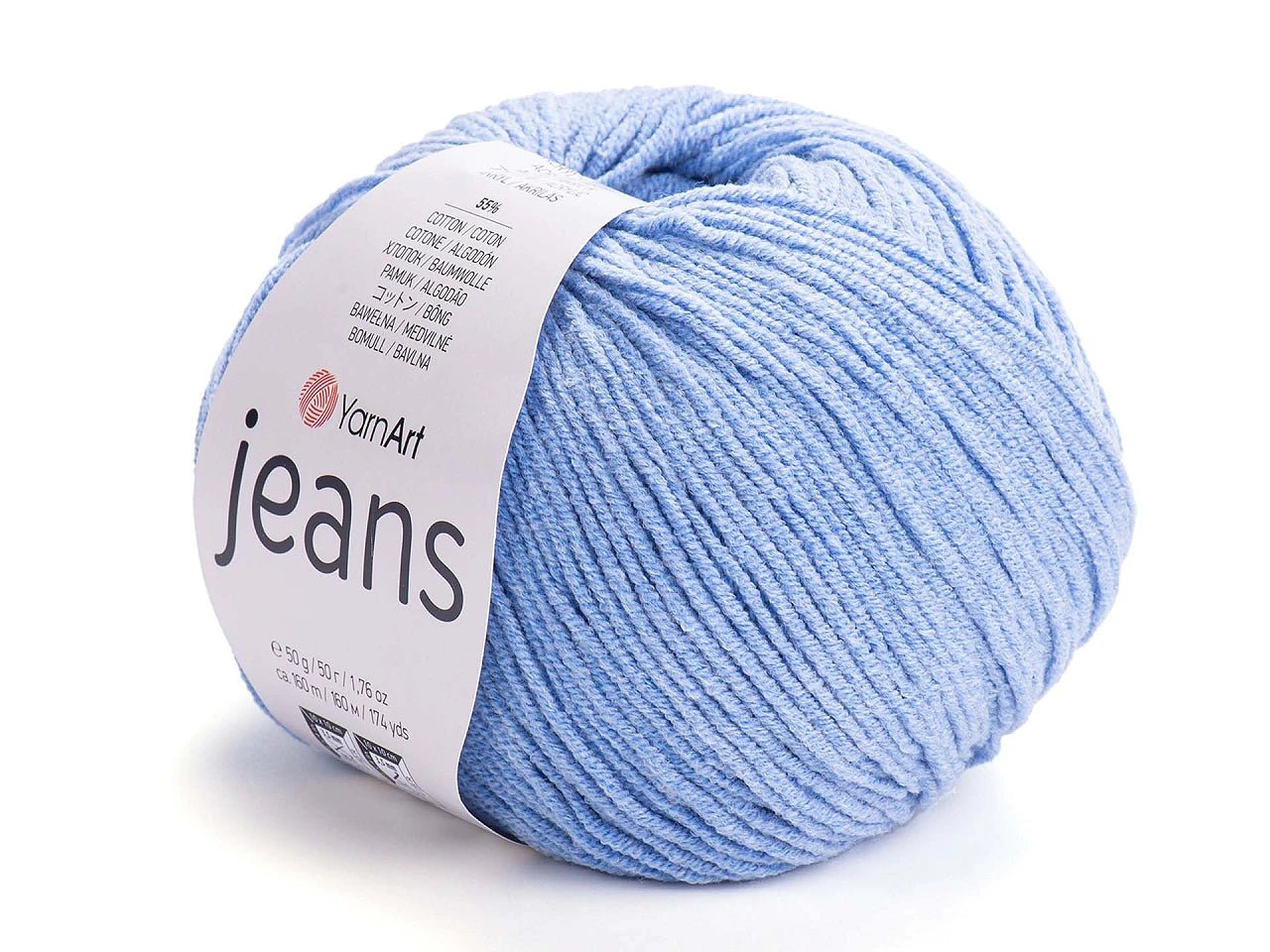 Image with Dzijas YarnArt Jeans - 50g / 160m – available at Šarlotes audumi