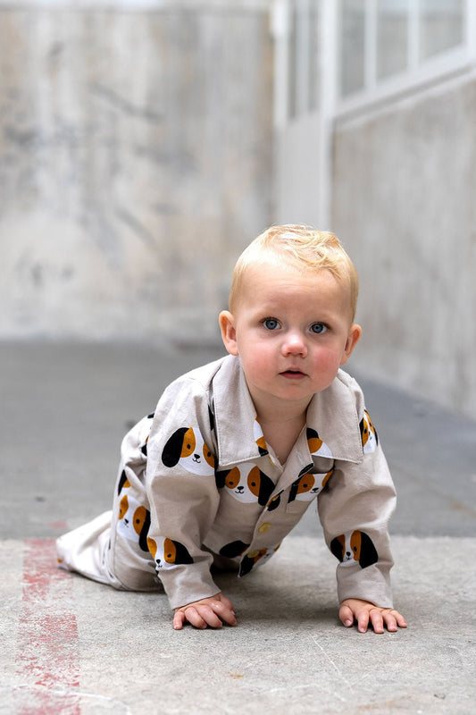 Image of Flannel - dogs 165 g/m² – available at Charlotte's Fabrics