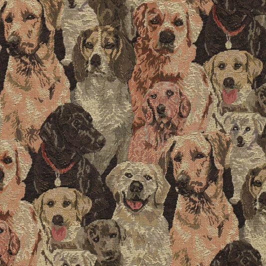 Image with tapestry - dogs 260 g/m² – available at Charlotte's Fabrics