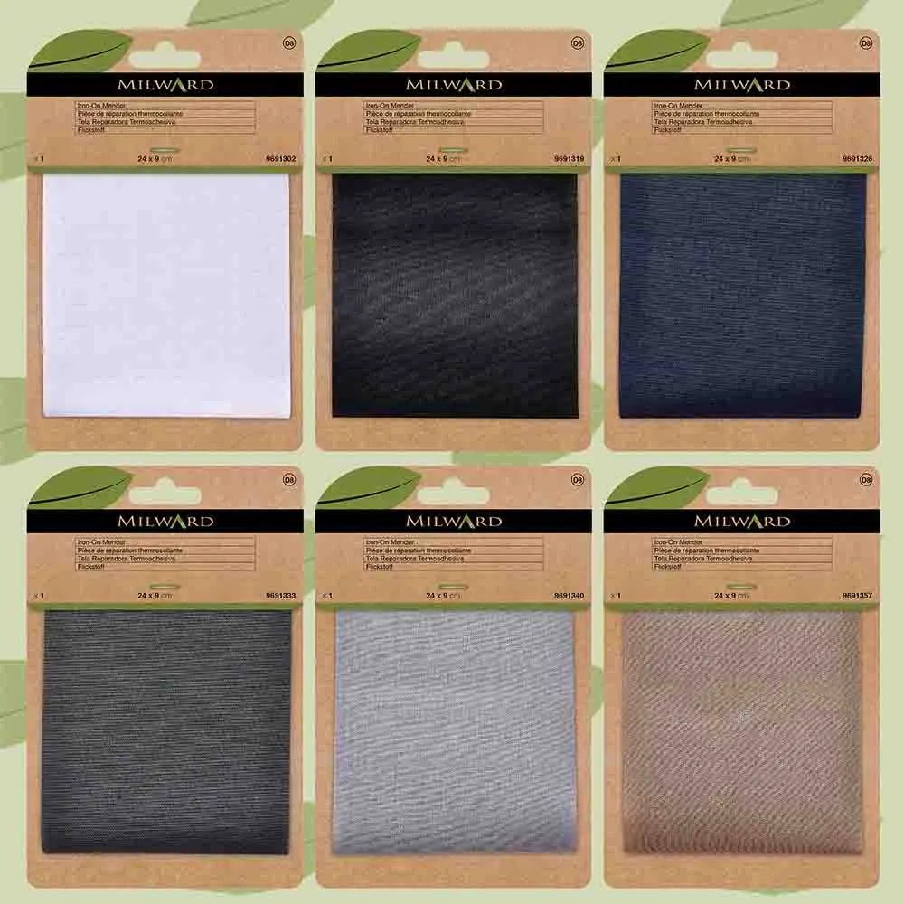 Iron-on clothing patch Milward 24x9cm - dark grey