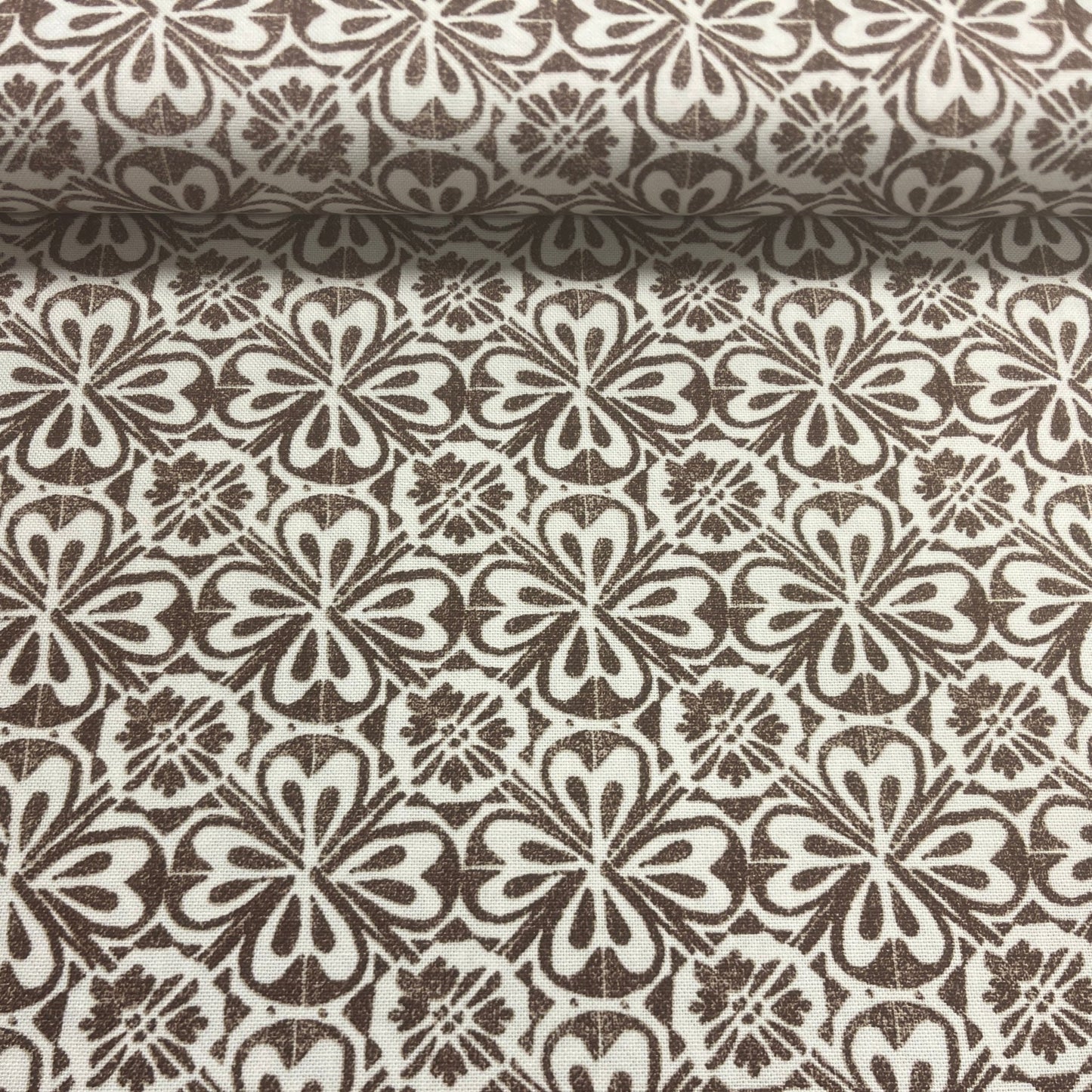 canvas fabric-brown pattern 225 g/m²