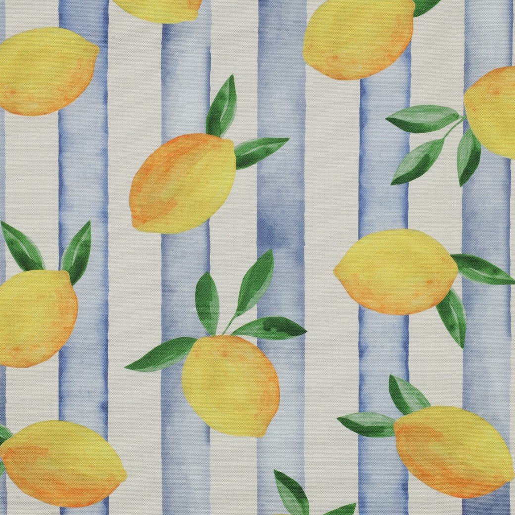 Image with Canvas fabric - lemons 210 g/m² – available at Šarlotes audumi