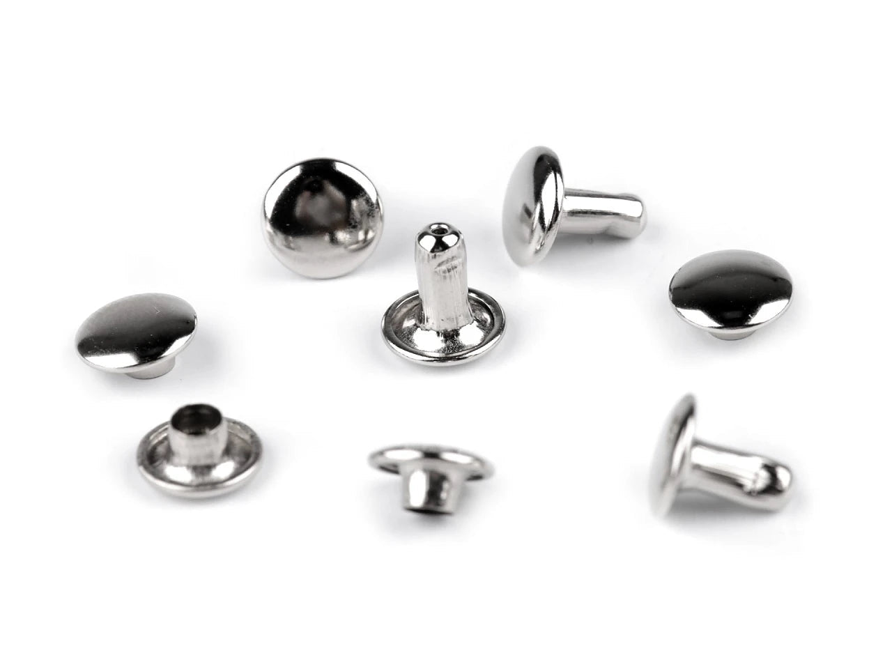 Nity metalowe dwustronne Ø8 mm - (100 szt.)