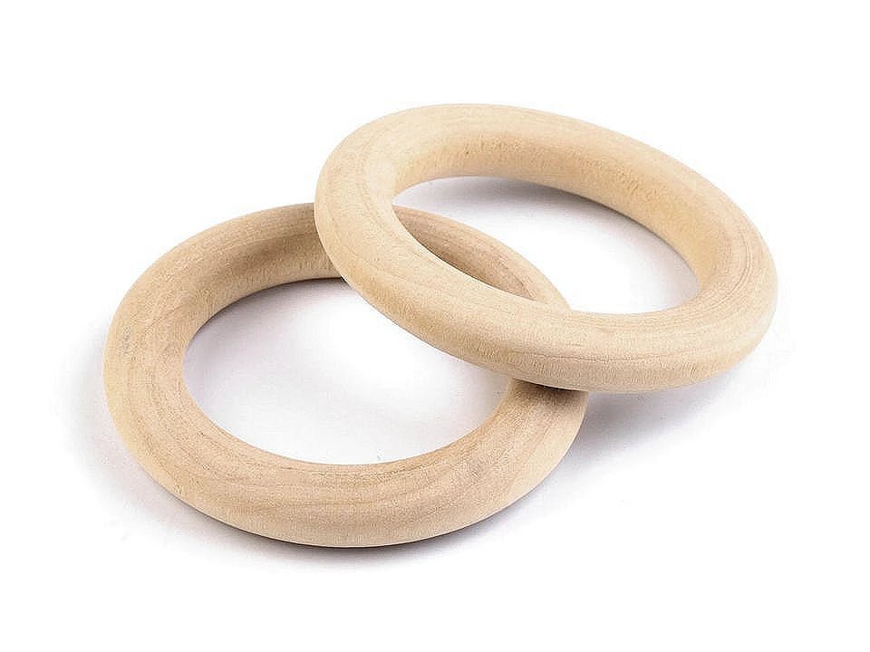 Wooden ring Ø49 mm, 10 pcs. – unfinished