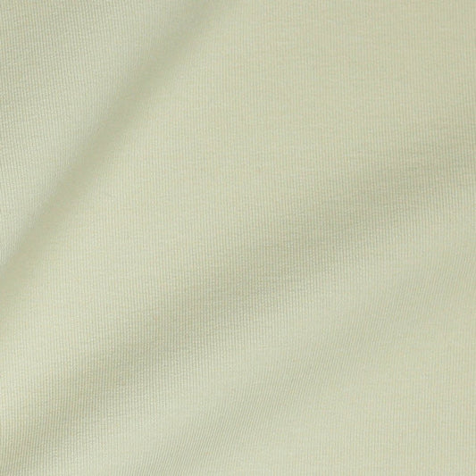 Beige cotton loopback knit, 235 g/m² (GOTS certified)