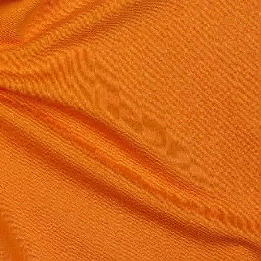 Cotton loop knit - orange 235 g/m² (GOTS certified)