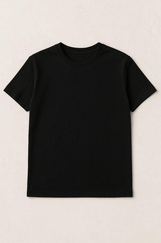Cotton jersey - black 215 g/m²