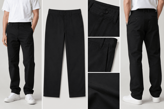 Image of cotton twill fabric 250 g/m²–black – available at Šarlotes audumi