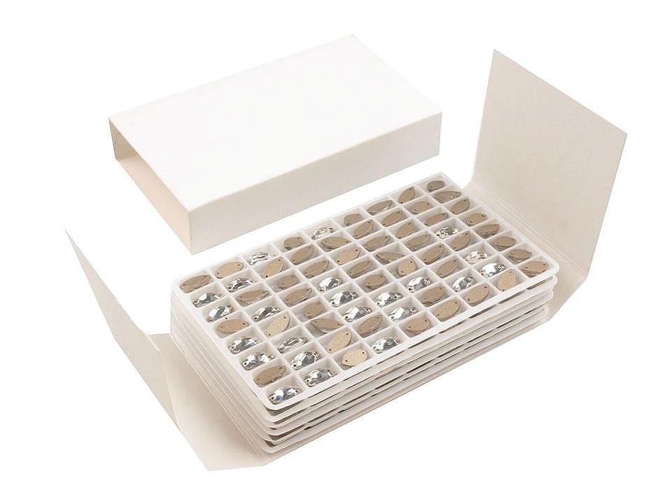 Sew-on crystals| 6×12 mm, 12 pcs.