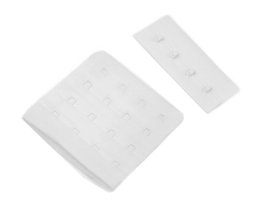 Image of a bra fastener with hooks and loops, 4 hooks, 70 mm – available at Šarlotes audumi
