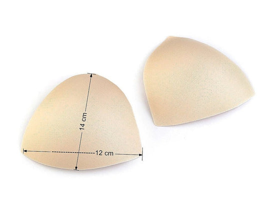 Bra inserts for swimsuits, lingerie, corsets - white, XS size