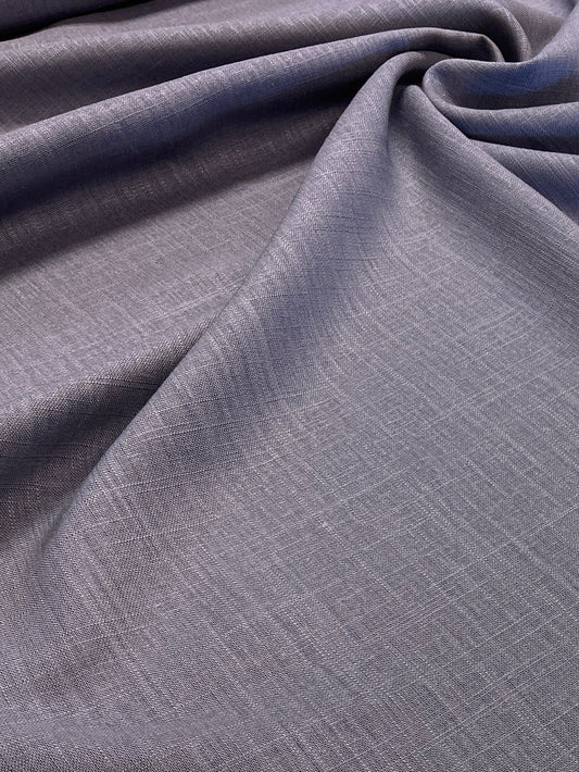 Linen with viscose - steel grey 200 g/m²