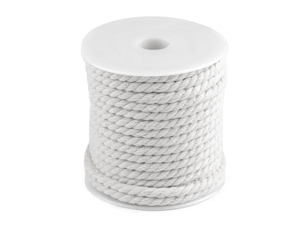 Attēls ar Makramē Macrame kokvilnas aukla Ø5 15 m|dažādu toņu – pieejams Šarlotes audumi