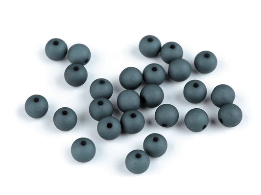 Matte acrylic beads Ø8 mm 25 pcs | assorted shades