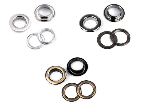 Metal rings, grommets 10 mm |10 pcs | assorted shades