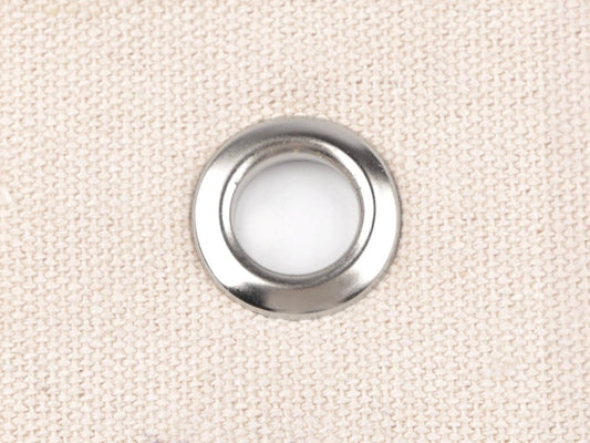 Image with metal rings, Luversi inner Ø12 mm / outer Ø21 mm |10 pcs | assorted shades – available at Charlotte's Fabrics