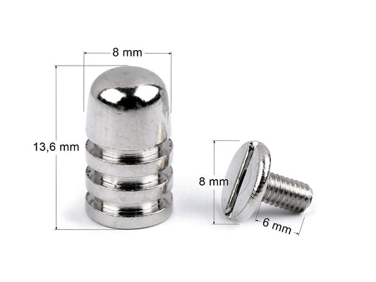 Metal feet for bags (2 pcs per pack)