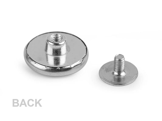 Image of a metal screw-on jeans button Ø17 mm – available at Šarlotes audumi