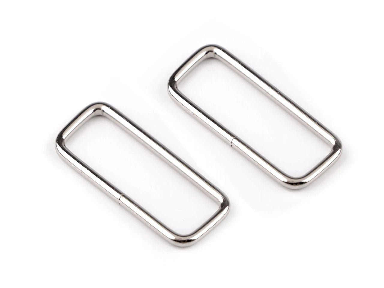 Image with Metal rectangle 50 mm – bag and strap hardware – available at Charlotte's Fabrics