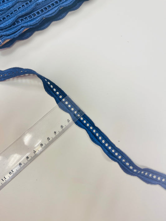 Zdjęcie z koronką 1,5 cm – ciemnoniebieska, dostępna online Šarlotes audumi