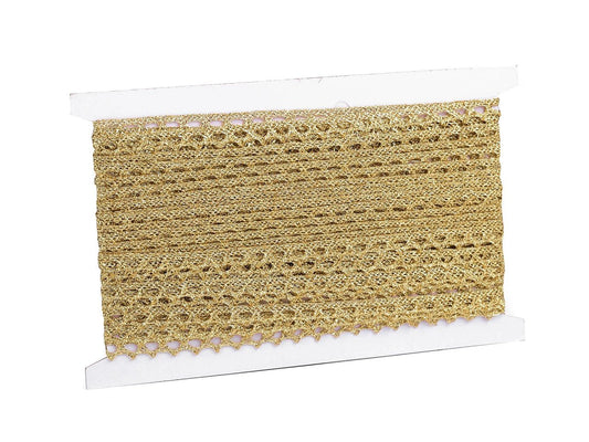 Image of lace - gold 1 cm – available at Charlotte's fabrics