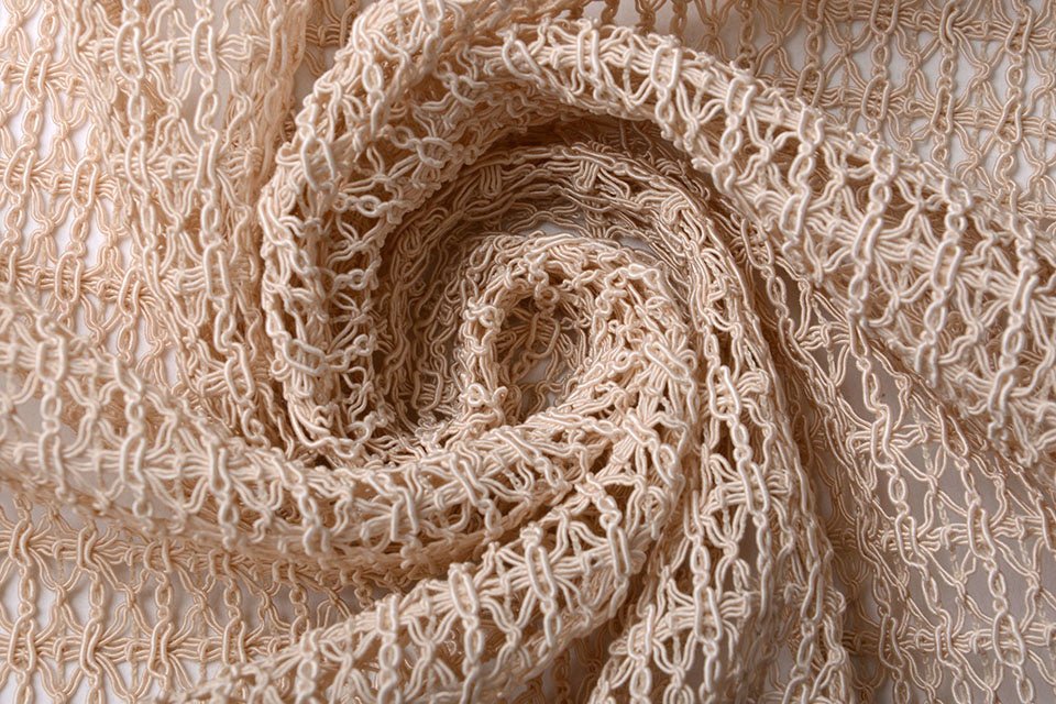 Lace fabric - beige 345 g/m²