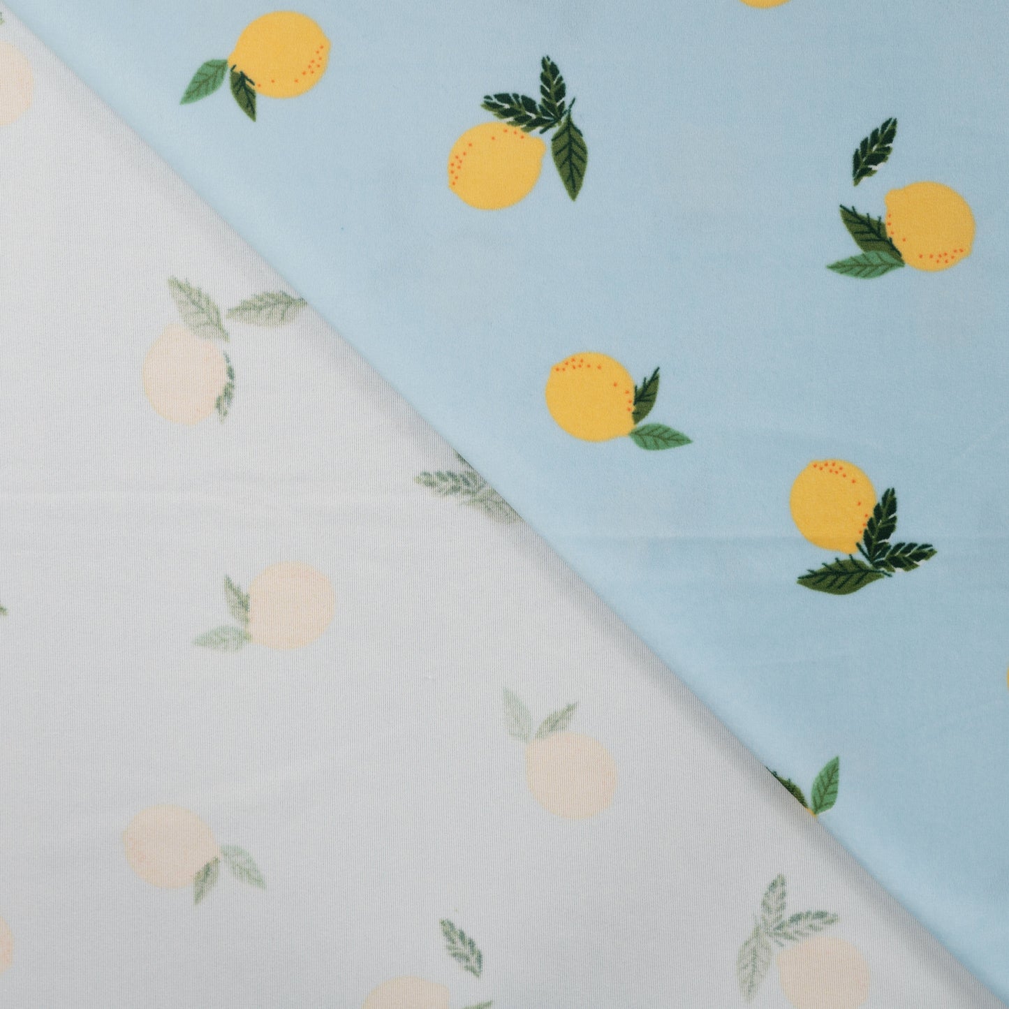 Image of Minky fleece (smooth) - lemons 220 g/m² – available at Šarlotes audumi