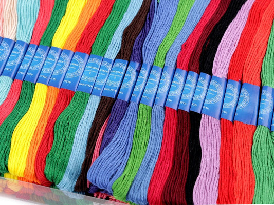Embroidery floss threads | set of 50 pcs | 8 m